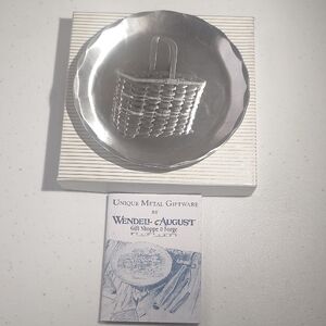 Silver Basket Design Miniature Plate Wendell August